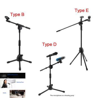 Floor Microphone Tripod Swing Arm Retractable Metal Microphone Stand Stage Performance Live Mic Bracket Desktop Mic Tripod